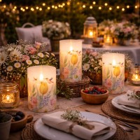 Wholesale 3PCS LED Flameless Flickering Candles Set with Remote Control