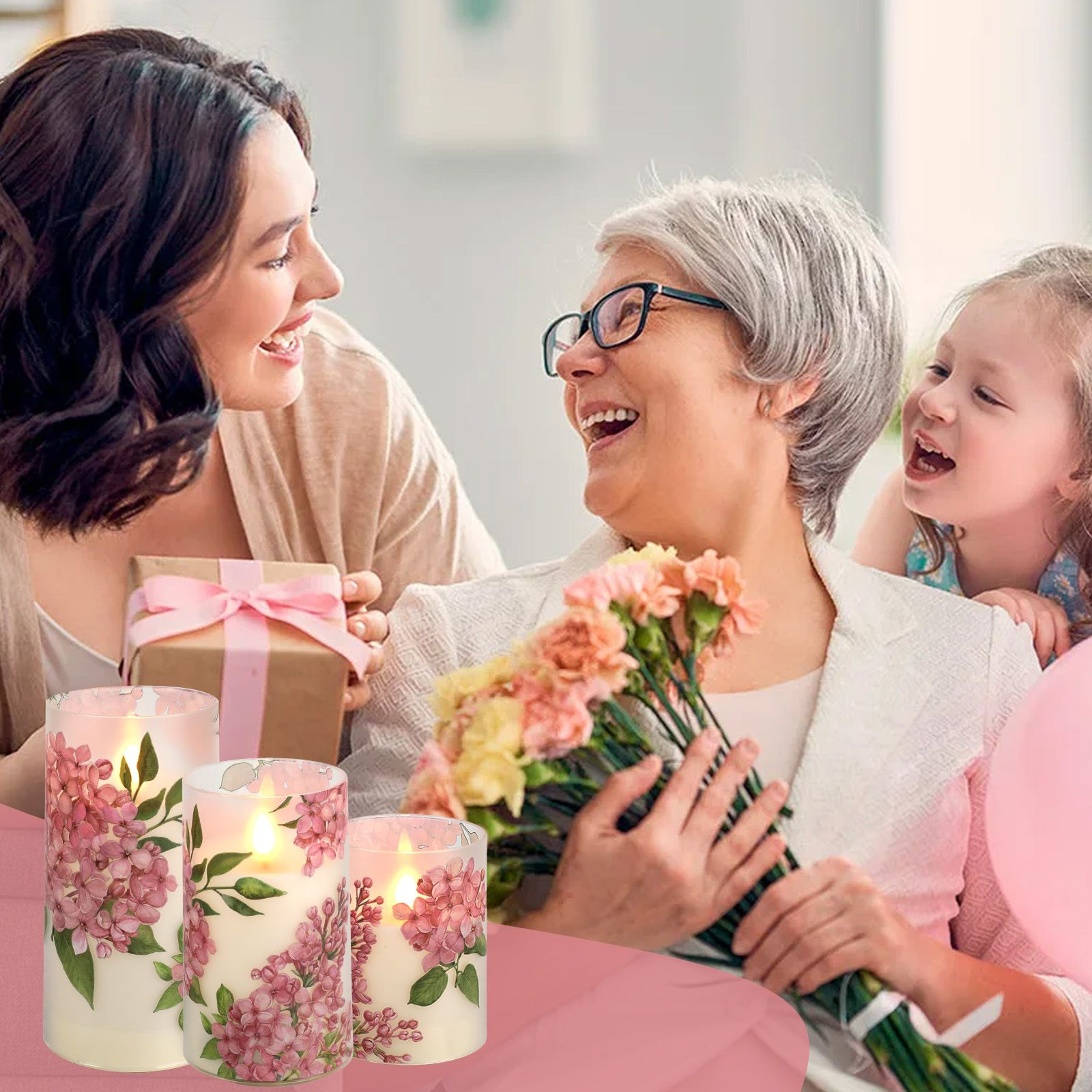 Wholesale 3pcs LED Flameless Flickering Candles with Remote Control – Battery Operated Pillar Candles for Home Decor