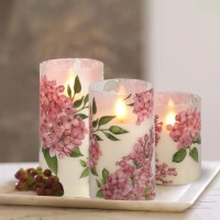 Wholesale 3pcs LED Flameless Flickering Candles with Remote Control – Battery Operated Pillar Candles for Home Decor