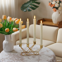 Wholesale 6pcs LED Flameless Conical Candles with Remote Control – Battery Operated Flickering Taper Candles