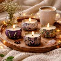 Wholesale Scented Candles, Long-lasting Fragrance Candle For Home Decor,16pcs Tin Candles