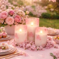 3pcs LED Flameless Candles Set with Remote Control