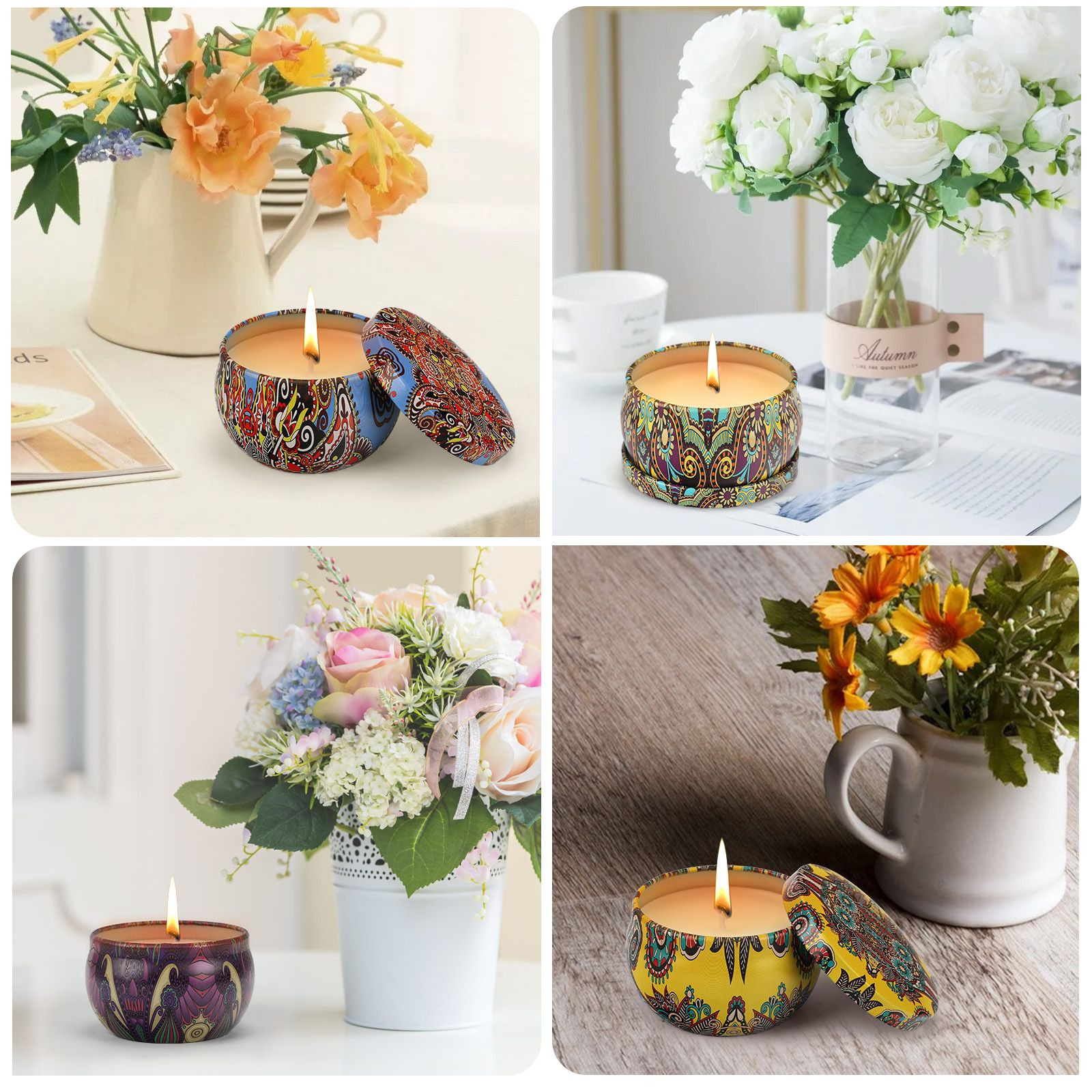 Wholesale 16 Pack Scented Soy Wax Candle Gift for Women Mix Fragrance Candles