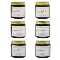 Wholesale 6-Pack Natural Soy Wax Scented Candles Gift Set – 300 Hours Long Burning Aromatherapy Candles for Women