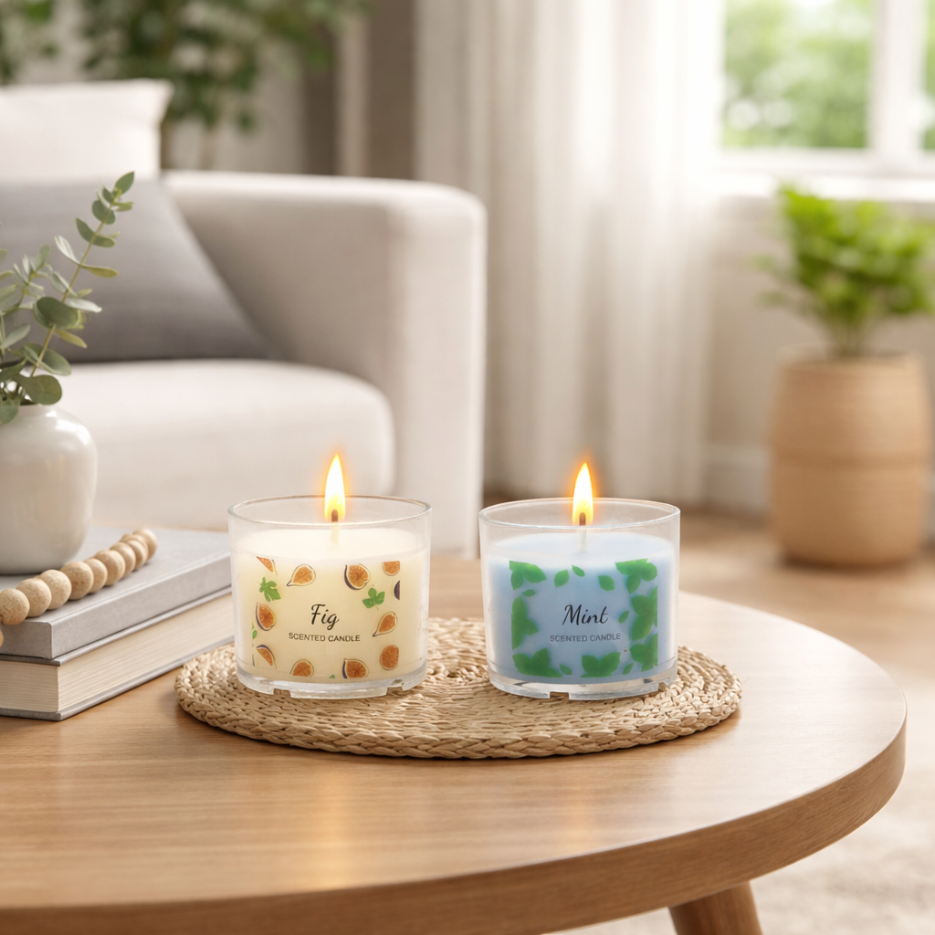 12-Scent Scented Candle Set | Floral Fruity Fragrances, Soy Wax