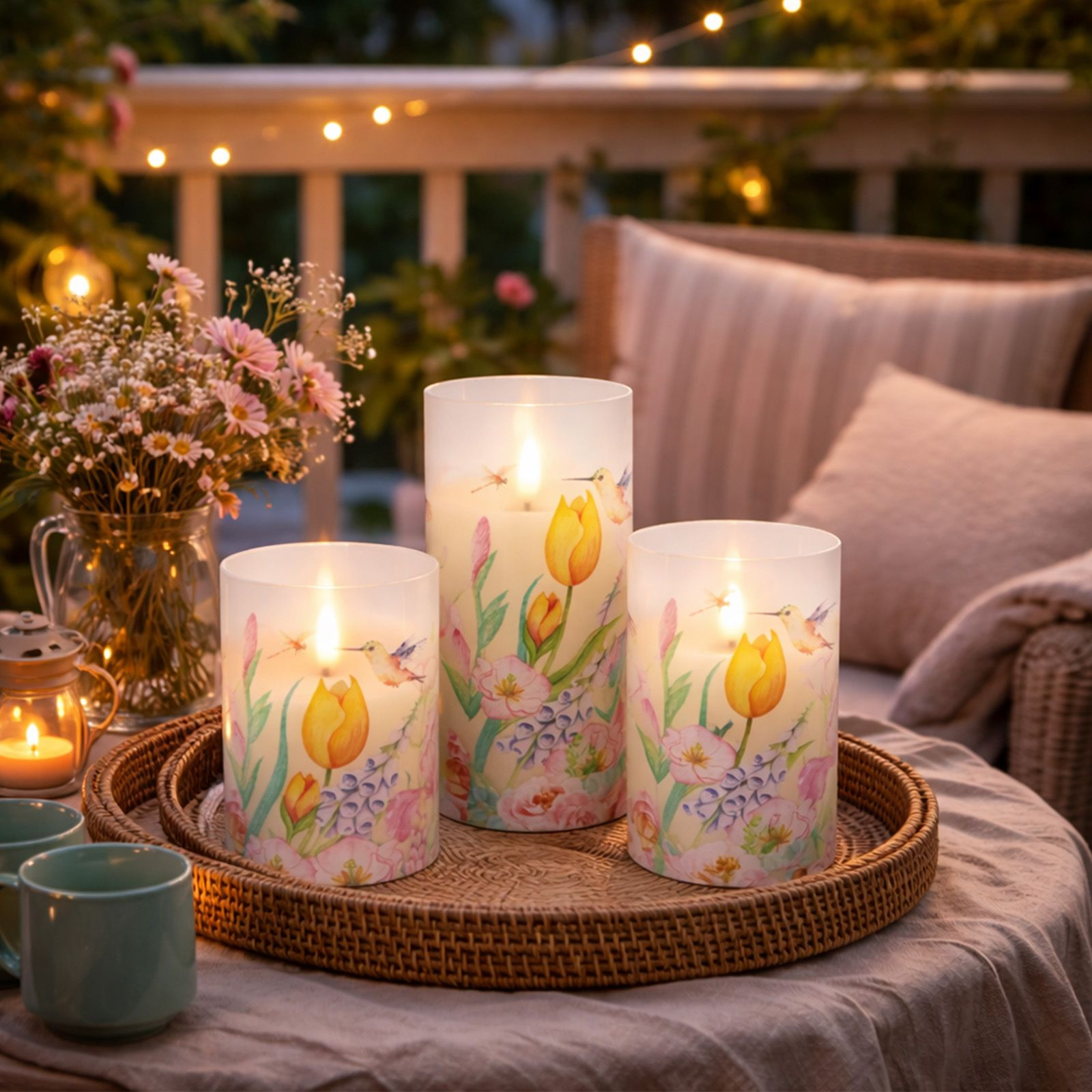 Wholesale 3PCS LED Flameless Flickering Candles Set with Remote Control