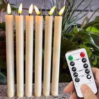 Wholesale 6pcs LED Flameless Conical Candles with Remote Control – Battery Operated Flickering Taper Candles