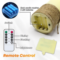 Wholesale 3pcs LED Flameless Candles Set with 10-Key Remote Control & 24-Hour Timer – Battery Operated Flickering