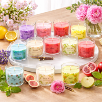 12-Scent Scented Candle Set | Floral Fruity Fragrances, Soy Wax